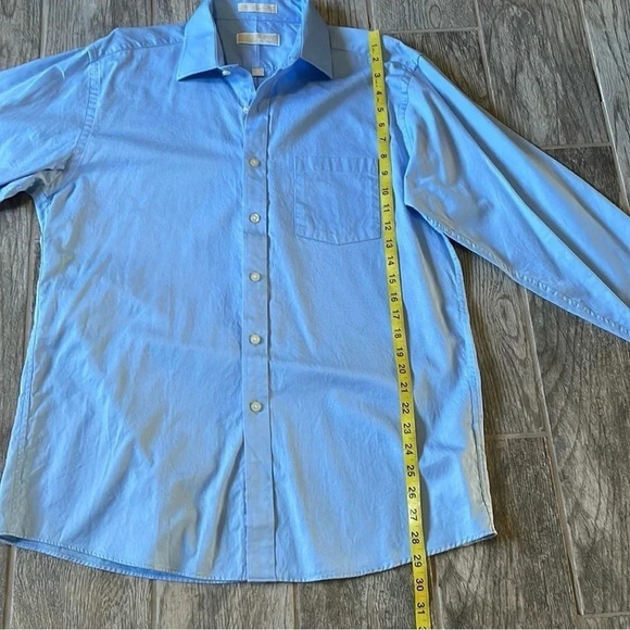 Michael Kors button down Light Blue Men’s size 34/35 neck 16” 100% Cotton - Picture 7 of 10